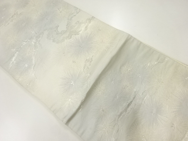 JAPANESE KIMONO / ANTIQUE FUKURO OBI / SILK / WOVEN PINE